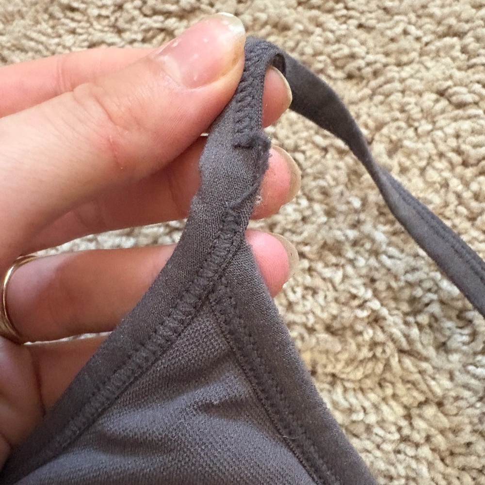 DSG Gray/purple Ribbed Bra - Picture 3 of 3